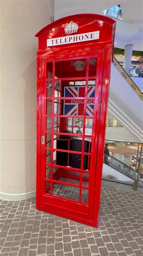 Old telephone booth in terminal 21 #antique #telephonebooth #shopping #terminal21rama3