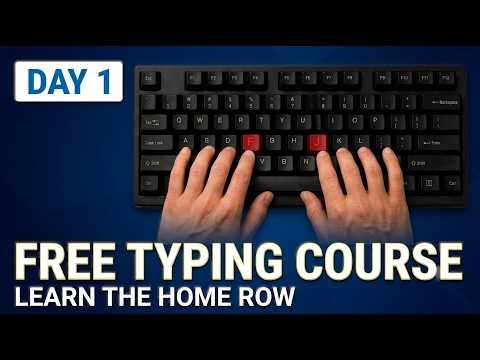 English Typing Course - Day 1 | F & J Keys (With Free Practice Test!)