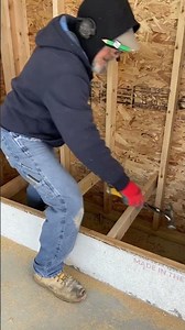 Framing a platform for fireplace unit #workerlife