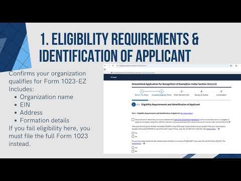 How To Apply For Federal Tax Exempt Status 51(c)(3) Using 1023-EZ?