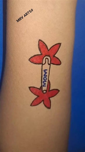 diy pin & star tattoo idea #tattoo