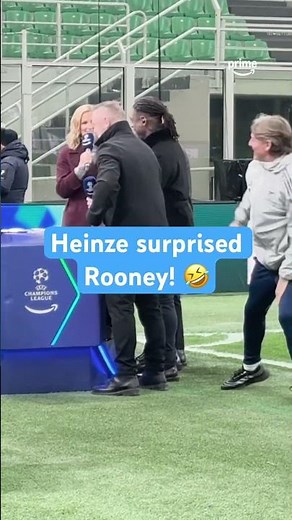 HEINZE SURPRISED FORMER TEAMMATE ROONEY 🤣❤️ #rooney #mufc #manutd #arsenal #ucl