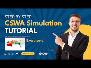 CSWA Simulation Exercise 2 in SolidWorks - Simulation Skills For Certification Exam|| SL DIMENSION