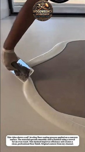 Self Leveling Floor Coating Technique | Fast and Smooth Concrete Floor Finish