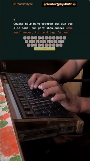 Unbelievable Typing Speed ⚡ 94 WPM in Seconds! #fasttyping #typing #raushantypingmaster