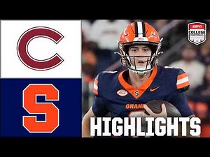 Colgate Raiders vs. Syracuse Orange | Full Game Highlights | ESPN College Football