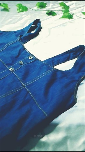 meesho blue denim dress #shorts #denimdress #meesho #girls #unboxing