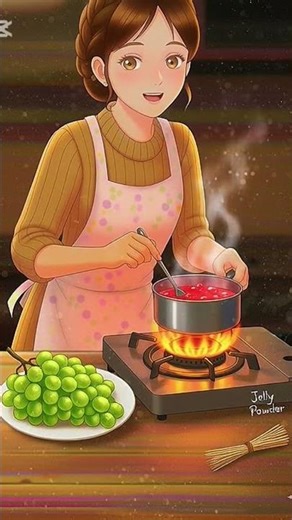 Making Glass Grapes! 🍇 Jelly Grapes ASMR #shorts #jellyfruit #glassfruit