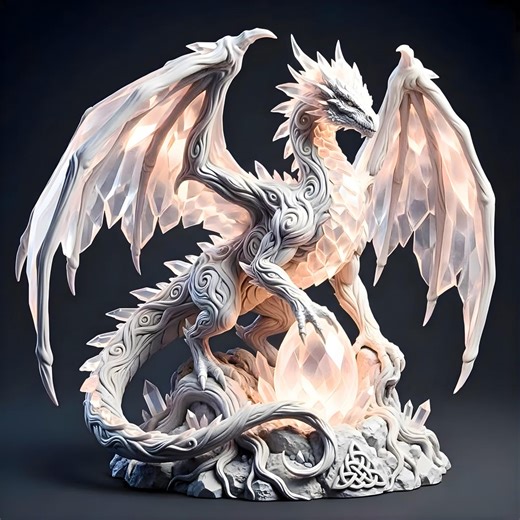 Dragon Sculpture STL – Detailed Fantasy Dragon Statue for Advanced 3D Printing (digital Download) - Etsy