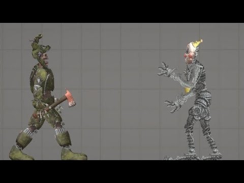Springtrap vs ennard|melon sanbox boss fight film