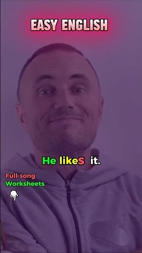 Present Simple Easy Song & Worksheets 🎤 #grammar