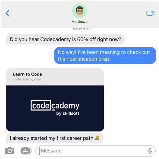 Have you heard? 💬 It’s our biggest sale of the year. Don’t miss your chance to save 60% on a year of Pro, Pro Student, or Teams when you use code CYBER2025at checkout. Your future self will thank you. https://bit.ly/49oTSf9 | Codecademy