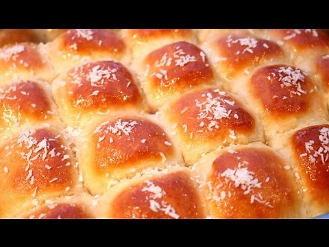 Super Soft and Moist Chinese Bakery Coconut Buns | Homemade Milk Bread Recipe