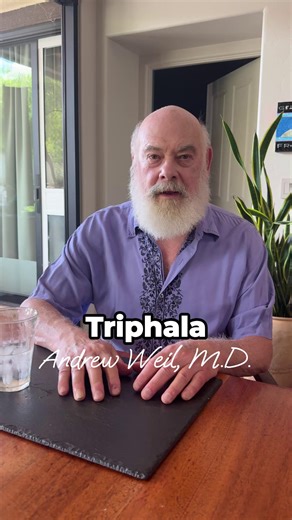 Triphala is a trending health remedy. It's an ancient Ayurvedic blend of Amla, Haritaki, and Bibhitaki known for digestive health. It’s a great fiber source and helps regulate bowel movements. Always consult a health professional before adding new supplements to your daily routine. #Triphala #Ayurveda #DigestiveHealth #NaturalHealing | Andrew Weil, M.D.