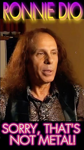 RONNIE JAMES DIO slams POISON and the other Hair bands! #ronniejamesdioshorts