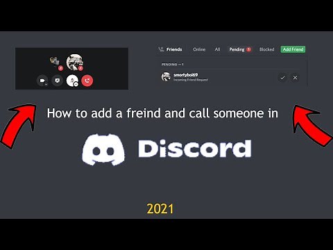 How to add a friend and call someone in discord. (PC)