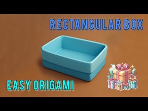 How to Make Paper Rectangular Box|Origami Rectangle Box Tutorial |The Easiest Paper Box in the World