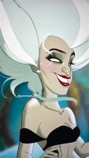 Disney Glowup ~ Morgana 😈 #disney #disneyart #disneyvillains #villain #devil #evil #art #drawing #glowup #gloupdisney #tiktokartist #fy #fyp #foryou