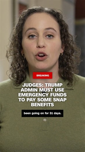 As the ongoing government shutdown impacts food assistance benefits for millions of Americans, two federal judges have ruled that the Trump administration must use emergency funds to partially cover the benefits. Even with the emergency funds being released, benefits will be delayed beyond the first of the month when usually deposited for recipients. CNN's Annie Grayer reports from Capitol Hill. Read more: https://cnn.it/4oiUFTi | CNN Politics