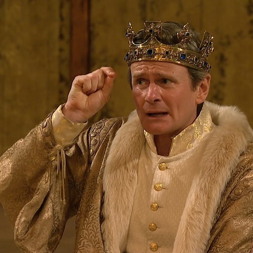 ...for within the hollow crown That rounds the mortal temples of a king Keeps Death his court #RichardII Crowns, rings... so much power within such metals. | Shakespeare's Globe