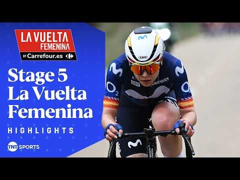 PIPPED ON THE LINE! 🤏 | La Vuelta Femenina 2026 Stage 5 Race Highlights | TNT Sports Cycling