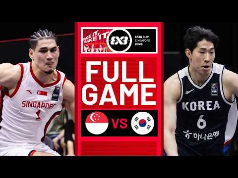 Singapore 🇸🇬 vs Republic of Korea 🇰🇷 | Men | Full Game | FIBA 3x3 Asia Cup 2026 | #3x3Basketball