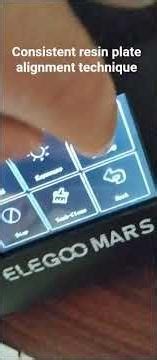 consistent resin. plate alignment technique #3dprinting #diy