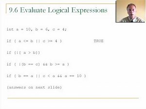 COP1000 09 Logical Operators