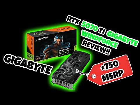 RTX 5070 TI GIGABYTE WINDFORCE REVIEW!! | THERMAL TEST | PERFORMANCE / SILENT BIOS TEST | BENCHMARKS