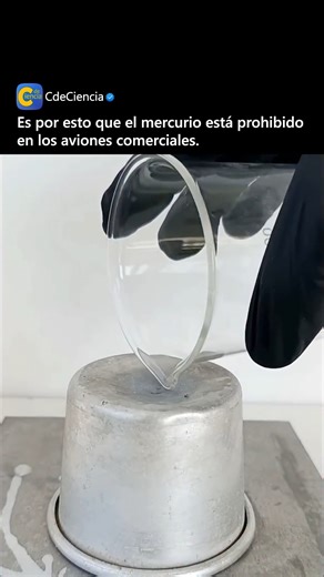 El mercurio tiene una relación extraña y peligrosa con los metales, especialmente con el aluminio. Cuando incluso una gota muy pequeña entra en contacto con aluminio desnudo, rompe su capa protectora natural y comienza a formar una aleación llamada amalgama. Una vez que ese escudo desaparece, el oxígeno del aire ataca el aluminio que queda debajo, haciendo que se debilite, se agriete y poco a poco se desintegre. La reacción que se observa en este reel no ocurrió en segundos. Tardó alrededor de 1