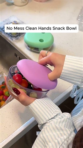 Product Link in Bio ( # 3191 ) ✅ No Mess Clean Hands Snack Bowl
