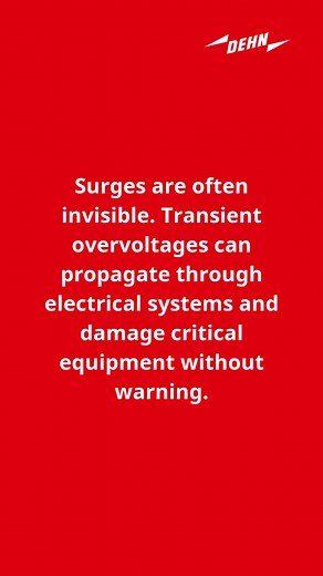 Most damaging surges come from inside your facility—caused by everyday operations like switching large loads or running drives. The real risk? These surges often go unnoticed until equipment fails. That’s why proactive protection matters. Ready to safeguard your systems? 👉 Explore solutions: http://www.dehn.us #ElectricalSafety #SurgeProtection #DEHNprotects | DEHN Inc.