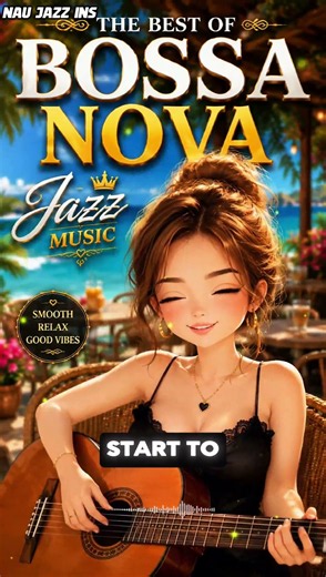 🎸✨ Best Bossa Nova Vibes 🌊 Relaxing Jazz Guitar for Your Soul 💙 #BossaNova #Jazz #Shorts