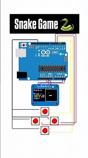 Snake Game with Arduino #games