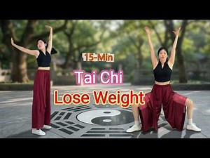 15 Minute Gentle Tai Chi Walking Workout for Weight Loss and Better Mobility, No Jumping!