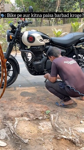 Love story 🥰🤍🖤 #hunter350 #royalenfield #love #trending #sjs