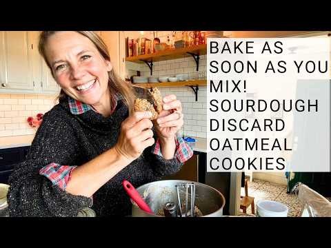 Bake with Kelly LIVE! Sourdough Discard Oatmeal Cookies