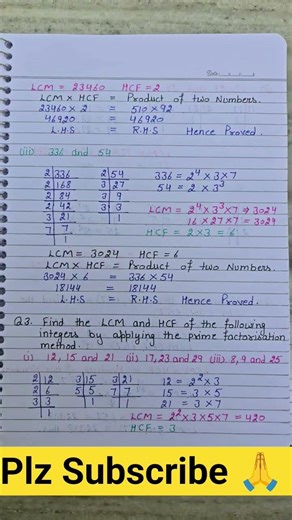 Class 10 Maths Ex 1.1 Real Numbers Chapter 1 Full Exercise in 60 Seconds! 🔥 #Shorts #NexaClasses