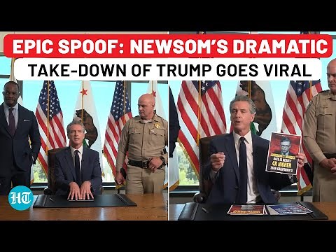 Trump Parody Shocker: Newsom’s Dramatic Reenactment Over Military-Style Policing Goes Viral