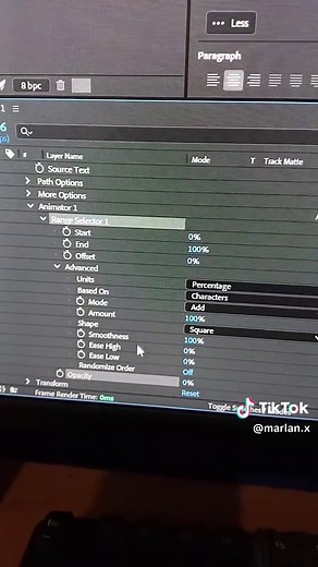 ¿Qué te pareció este efecto de texto en After Effects? Es super fácil de hacer #animaciondetexto #tutorial #motiongraphics #aftereffects