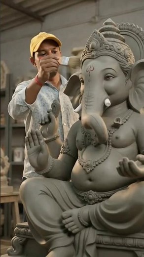 🐘 Professional Ganesh Murti Painting Guide | Factory Finish Secrets #art #Painting #ganesh