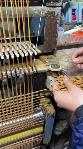 Automatic bamboo knitting machine #shorts