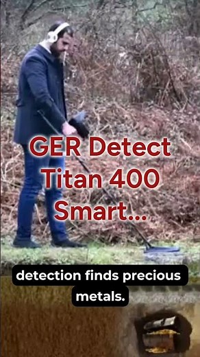 GER Detect Titan 400 Smart Gold and Metal Detector, 25M Depth | Metal Detectors Pro