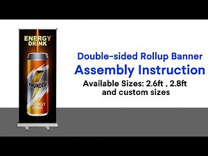 How to Assembly A Double Sided Roll Up Banner Stand | Step by Step Tutorial