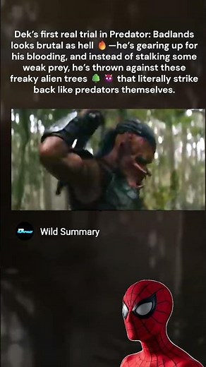 MOVIE DETAILS & FACTS | Predator Badlands (2025): Dek’s First Hunt Against Alien Trees Scene