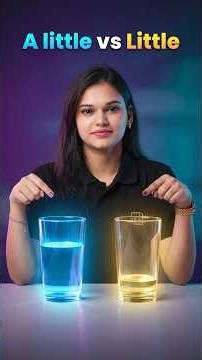 Difference Between ‘A Little’ & ‘Little’ | Common English Mistake #EnglishGrammar #CommonMistakes