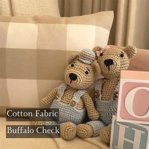 Aqua Plaid Buffalo Check Lumbar Cover – Beige Plaid Play #thehomecentric #homedecor #transformyour