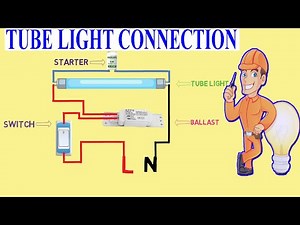 Tube light connection electrical video animation