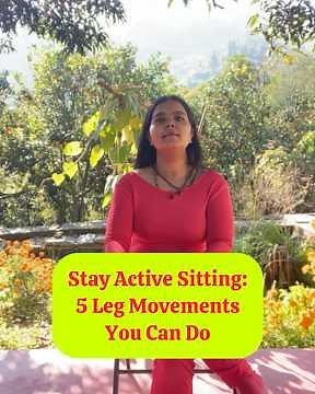 5 Chair Leg Exercises for Desk Energy & Joint Health | Chair Yoga | ‪@yogicsolace‬