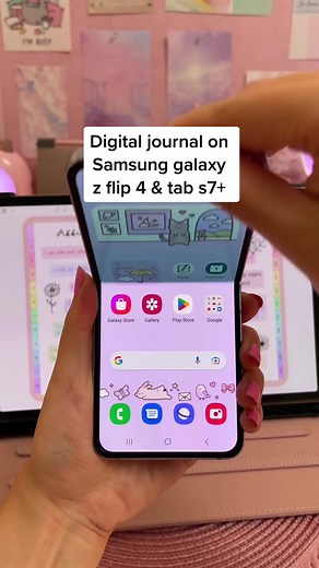 Digital Journal and Planning on Samsung Galaxy Z Flip 4 with Penly App